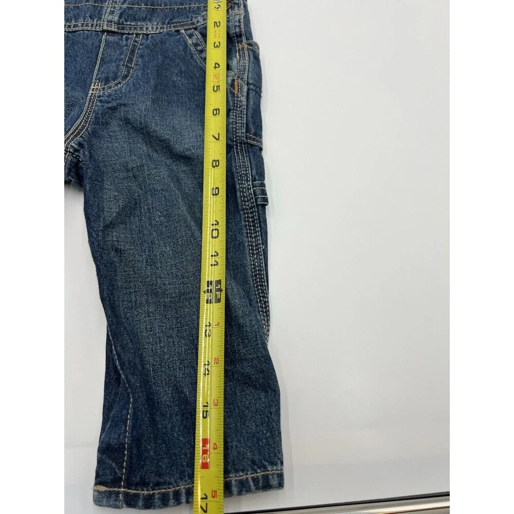OshKosh B'gosh Denim Carpenter vestbak overalls 12 Months adjustable 100% Cotton